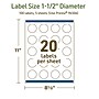 Avery Dissolvable Circle Multipurpose Labels, 1.5" Dia., Off-white, 100/Pack (94506)~#|#~1E2A170C-F512-4A71-AE6F9E25841DAFD1_sc7