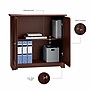 Bush Furniture Cabot 30"H Small Storage Cabinet with Doors, Harvest Cherry (WC31498)~#|#~1E314085-CE9A-4DF7-B4FAB4D29E4DA3D2_sc7