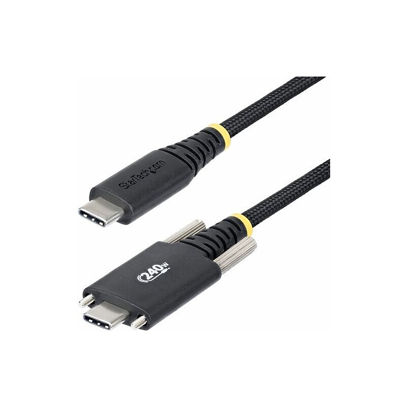 StarTech 6.56 ft. USB-C Charging Cable, Male to Male, Black (S2CEPR2M-USBSL-CABLE) image 1