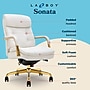 La-Z-Boy Sonata Ergonomic Bonded Leather Swivel Executive Chair, White and Gold (CCHR10014A)~#|#~1E3AB1D0-EA70-4029-B42A13DD37546437_sc7