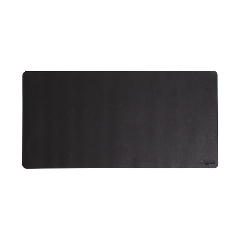 Smead Medium Vegan Leather Anti-Slip Desk Pad, 31.5" x 15.7", Charcoal (64833) image 1