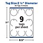 Avery Scallop Round Blank Gift Tags, White, 90/Pack (80511)~#|#~1E3EE5A6-5207-46C1-ADFBE654A2BA1C1C_sc7