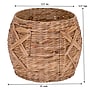 Household Essentials Woven Storage Wicker Basket, Natural (ML-4112)~#|#~1E3F5723-A652-4F62-B5E8D960DCC4BC9A_sc7