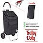 Trolley Dolly Standard Folding Hand Truck, 110 lb. Capacity, Black (01-517)~#|#~1E40B99C-D5D2-40AA-A9369BF640BB59BA_sc7