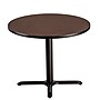 NPS CT Series 36" Round 30" Height Cafe Table, X Base, Black Frame/Mahogany Top (CT13636XDPBTMMY)~#|#~1E40EA53-82DF-4F7B-814FA8A44C2385C9_sc7