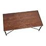 Storied Home Saratoga Rustic Solid Wood and Metal Coffee Table, Dark Chestnut (EC1089)~#|#~1E42D2F7-8EB1-44A7-9C77DB058E704683_sc7