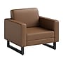 Safco Mirella Vinyl Lounge Chair, Cognac/Black (1732MRL2BLKCOG)~#|#~1E432781-7C5E-4ABD-ABC7C63B82396A9A_sc7
