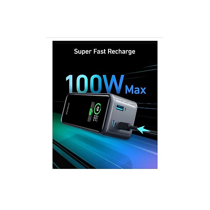 Anker Prime USB-C Power Bank, 200W, 20,000 mAh, Black