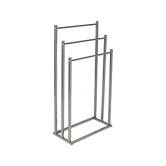Honey-Can-Do 3-Tier Bathroom Towel Rack, Steel, Gray (BTH-08464)
