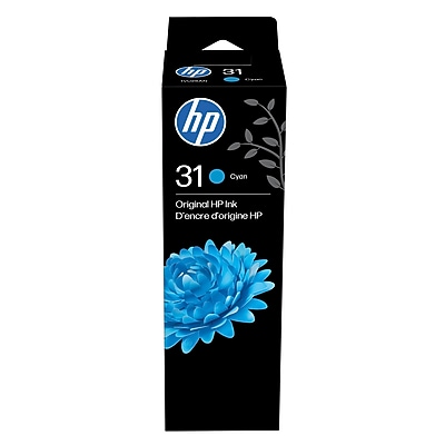 HP 31 Cyan Standard Yield Ink Cartridge Refill, Prints Up to 8,000 Pages (1VU26AN) Sansujyuku sansujyuku.com