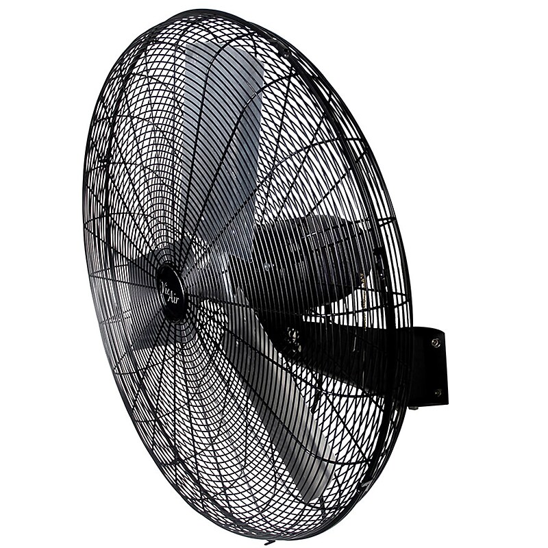 Vie Air 30" Oscillating Industrial Wall Fan, 3-Speed, Black (938109801M) image 1