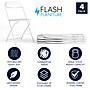 Flash Furniture HERCULES™ Plastic Armless Folding Chair, Premium White, 4/Pack~#|#~1E582CB1-2C39-4F6D-95122345442B1F77_sc7
