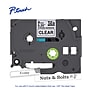 Brother P-touch Strong Adhesive Laminated Label Tape, ~3/8" x 26.2', Black on Clear (TZeS121)~#|#~1E5A6811-BCCC-4A2A-8617E2C8EE5387EA_sc7