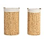 Household Essentials Handwoven Water Hyacinth Oval Hamper Set with Cotton Lining, Natural, 2/Set (HE1163)~#|#~1E62A768-9352-4646-B5D00858BBB0A482_sc7