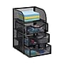 Mind Reader 4-Compartment Metal Desk Organizer, Black (MESHMINI-BLK)~#|#~1E66D4BD-E24F-48BB-8BAEAA3D1F6EA19D_sc7