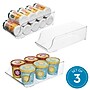 iDESIGN Small Stackable Plastic Storage Bin, Clear, 3/Pack (07081CO)~#|#~1E6936B7-EDAC-4B9A-B17B6398176DBCC8_sc7