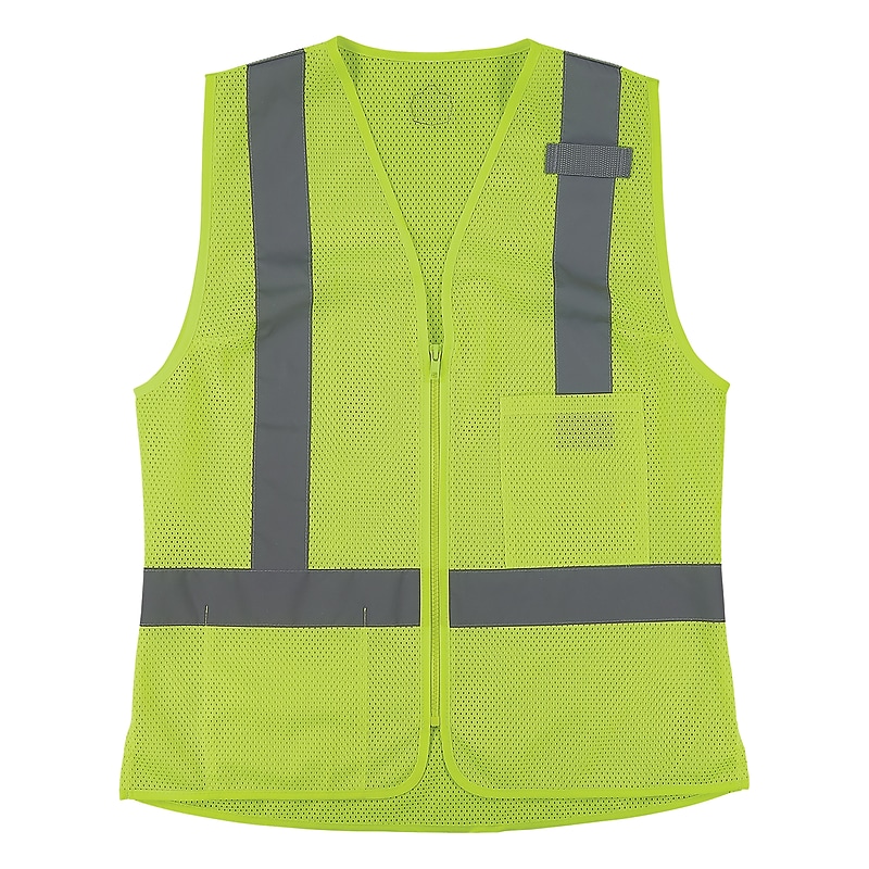 Ergodyne GloWear 8210ZW-S High Visibility Women’s Vest, ANSI Class R2, Lime, Small (22422) image 1