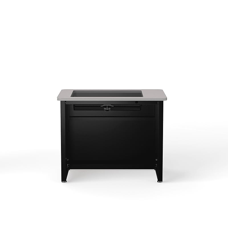 VersaDesk 36"W Downview Computer Desk, Grey/Black (DV3624-BG) image 1