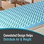 DMI Twin Extra Long Size Mattress Pad, Blue, 36" x 2" x 78" (552-7948-0050)~#|#~1E7059E9-425E-4424-AF3CB83843D93E42_sc7