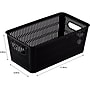Simplify Slide to Stack Storage Tote, Plastic, Black, 2/Pack (25934-BLACK-ST)~#|#~1E7090CF-DEF6-47A1-9F1BBF365EA3FAA8_sc7