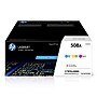 HP 508A Cyan/Magenta/Yellow Standard Yield Toner Cartridge, 3/Pack (CF360AM)~#|#~1E727C2E-62B0-473A-9C66B7C165B5E2F7_sc7