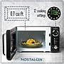 Nostalgia Retro 0.7 Cubic Foot Countertop Microwave, Black (NRMO7BK6A)~#|#~1E7624D4-5F65-4680-B0D9357C78042A5D_sc7