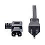 StarTech 8' NEMA 5-15P to Right Angle C15 Power Cable, Male to Female, Black (PXT515C158RA)~#|#~1E79BA13-70C0-4375-A5FB19D0AA3270E9_sc7