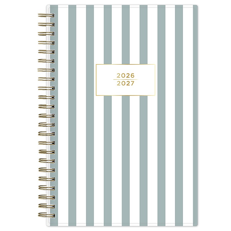 2026-2027 Blue Sky Bluey 5" x 8" Academic Year Weekly & Monthly Planner, Plastic Cover, Blue (161738) image 1