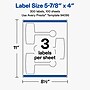 Avery Laser/Inkjet Sealing Labels, 5-7/8" x 4", Matte Clear, 300 Labels/Box (19479370767)~#|#~1E7C62A5-875F-4763-97526C667D5CD053_sc7