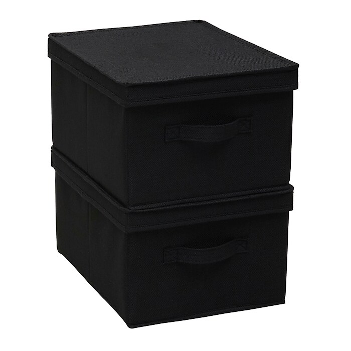 Household Essentials Large Stackable Folding Fabric Storage Bin, 8