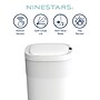 Nine Stars Plastic Motion Sensor Trash Cans, White, 2/Pack (CB50-36/12-36WH)~#|#~1E83F1E4-B443-4957-BFB4715CE4CA5C9F_sc7