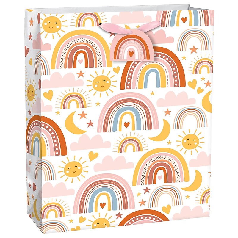 Party City Neutral Rainbow Extra Large Gift Bag, Multicolored (AM170796-NS) image 1