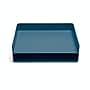 Poppin Stackable Front Loading Letter Tray, Letter Size, Slate Blue, 4/Pack (108519)~#|#~1E86DD8D-F774-4FE7-888BAC01D3B7D73B_sc7