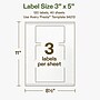 Avery Hemp Rectangle Laser/Inkjet Multipurpose Labels, 3" x 5", Off-White (120/Box)~#|#~1E8F0DE3-031B-4A09-9BF7ACAD6ACBB917_sc7