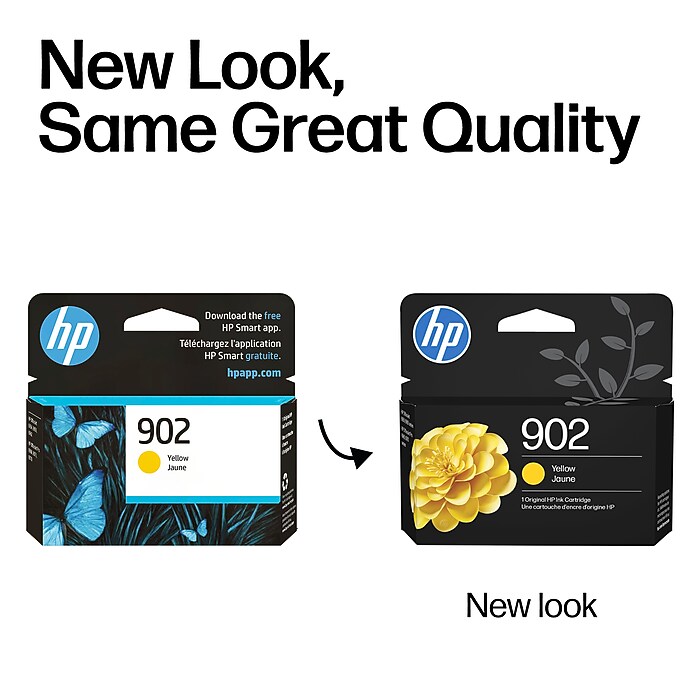 HP 902 Yellow Standard Yield Ink Cartridge, Prints Up to 315 Pages