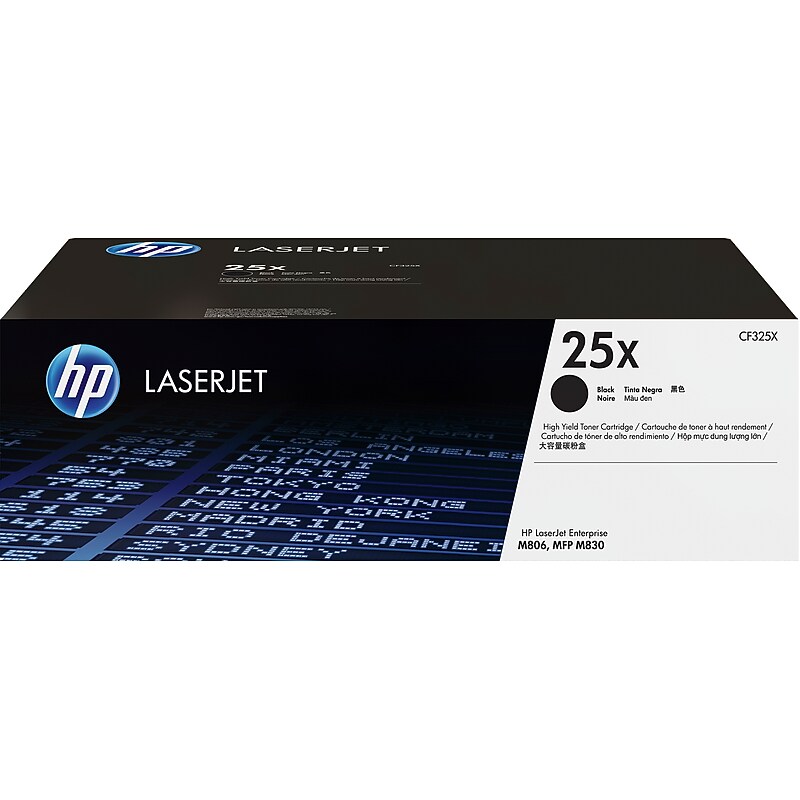 HP 25X Black High Yield Toner Cartridge Pages, Prints Up to 34,500 Pages (CF325X) image 1