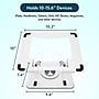 Uncaged Ergonomics 10.2" x 10" Metal Swivel Laptop Stand 2.0, White (SLS-White)~#|#~1E970BF6-78C2-4D56-839AA0ADD45A91B4_sc7