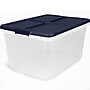 Home Logic 66 Qt. Latch Lid Storage Bins, Clear/White, 6/Pack (7105)~#|#~1E9A882F-72AD-434E-8D290B52640B53F0_sc7