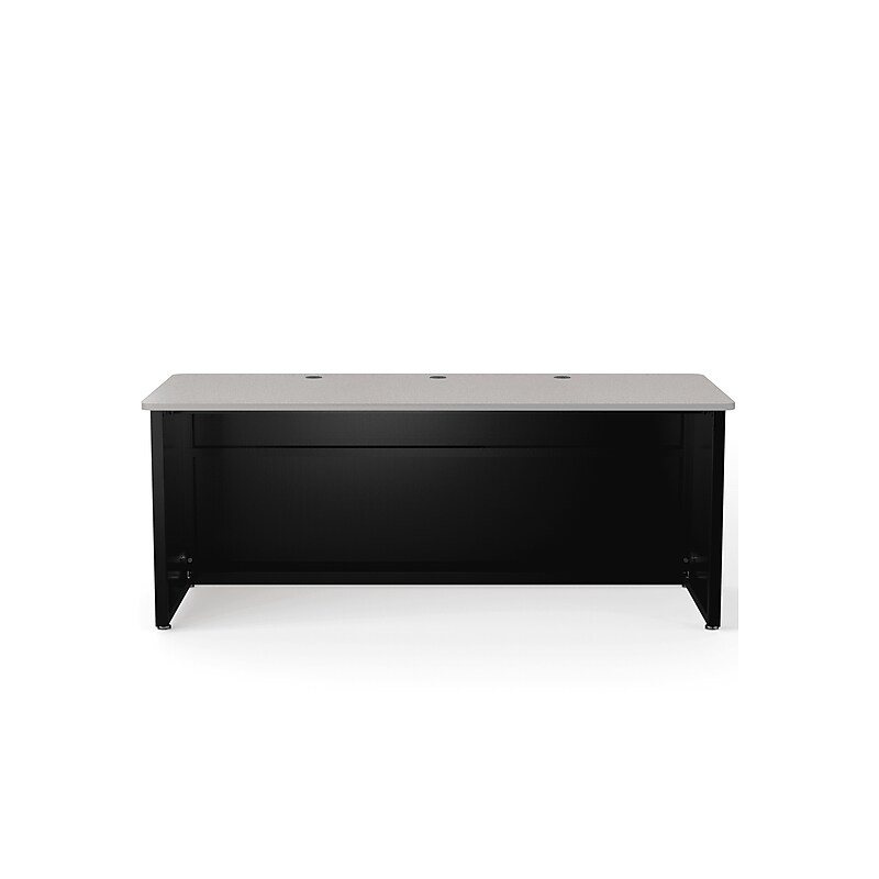 VersaDesk 72"W Enclosed Versa Classroom Desk, Grey/Black (CD7230-BG) image 1