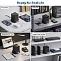 Uncaged Ergonomics Wireless Cube Power Strip with 15W Wireless Charger, 4 AC Outlets, 4 USB Ports, 10' Cord, Black (WC-10-B)~#|#~1EA015C0-831C-4FDF-83D1BD3BE90F8032_sc7