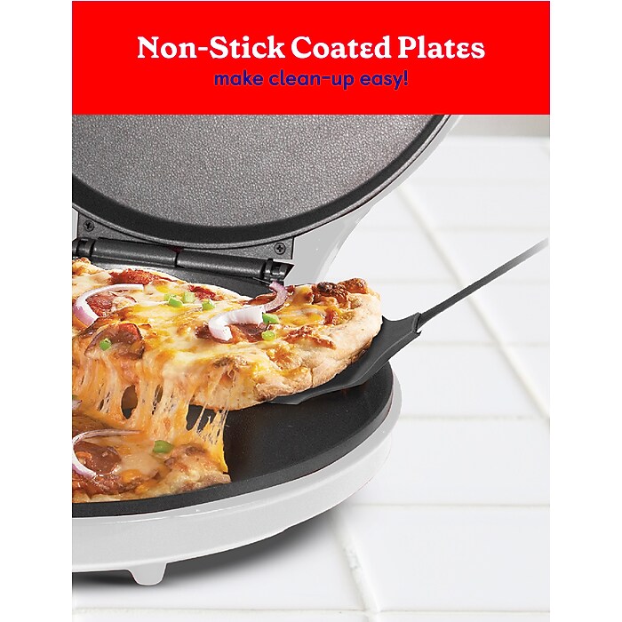 Betty Crocker 12-Inch Pizza Maker Plus, Silver (BC-2958CS) | Staples