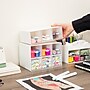Mind Reader 9-Compartment Plastic Desk Organizer, White (BOX9-WHT)~#|#~1EA45A61-290E-43BA-81A6C8D8BD2F2D62_sc7