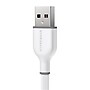 HyperGear Flexi Pro USB-A to USB-C Soft-Touch Silicone Charge and Sync Cable, 10 ft., White (15911)~#|#~1EA5DADE-8A05-459E-AF5C3825BA178814_sc7