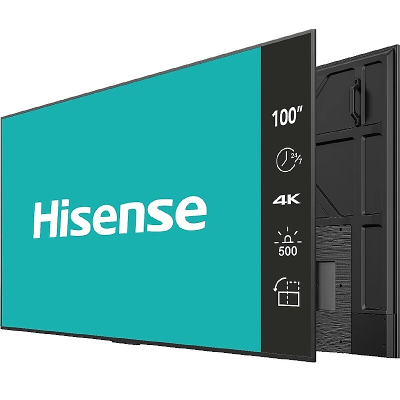 Hisense DM Series 100" 4K UHD IPS Digital Signage Commercial Display for Digital Signage (100BM66D) image 1