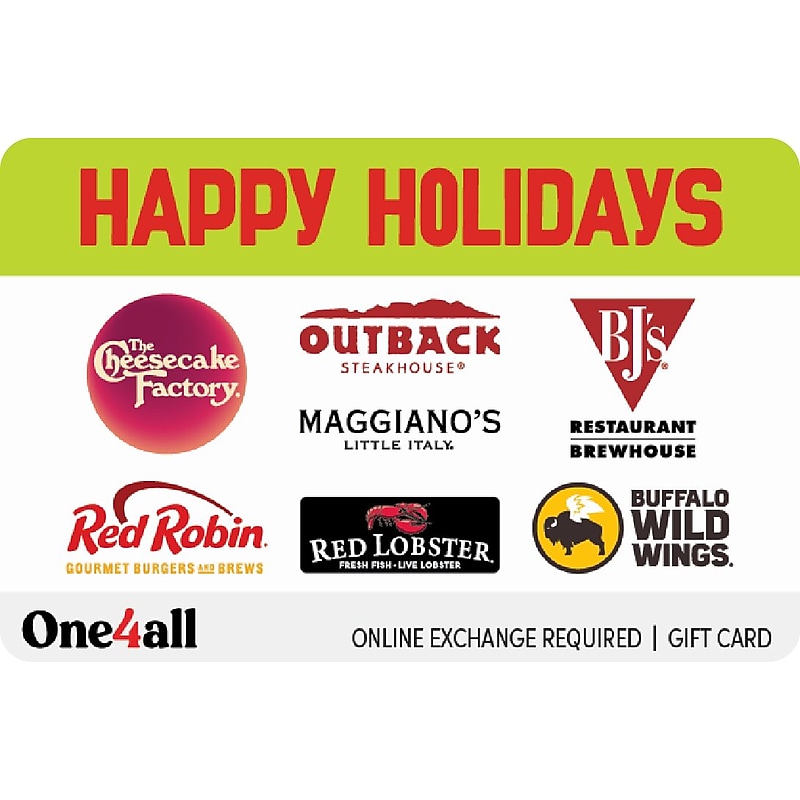 OC Happy Holidays $100.00 Gift Card, Email Delivery (1008990B10000) image 1