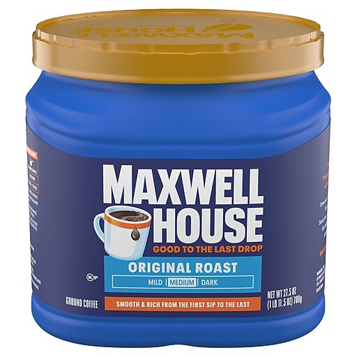 Maxwell House Original Roast Ground Coffee, Medium Roast, 27.5 oz