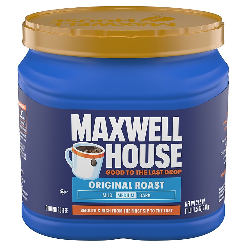 Maxwell House Original Roast Ground Coffee, Medium Roast, 27.5 oz (GEN09422) image 1