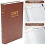 2027 Excello Brands 9" x 12.8" Daily Standard Planner, Paperboard Cover, Brown Leather (CD812-CY27-BN-L)~#|#~1EB4724E-895B-4579-A2CFA7D95B42685E_sc7