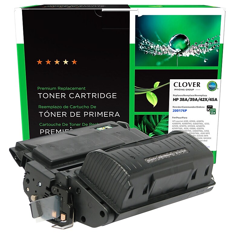 Clover Imaging Group Remanufactured Black Extra High Yield Toner Cartridge Replacement for HP 42X (200176P) image 1