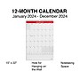 2024 Staples 15" x 22" Wall Calendar, Red/White (ST53925-24)~#|#~1EB6B167-CB65-49C2-B5955F2550CAE2EC_sc7